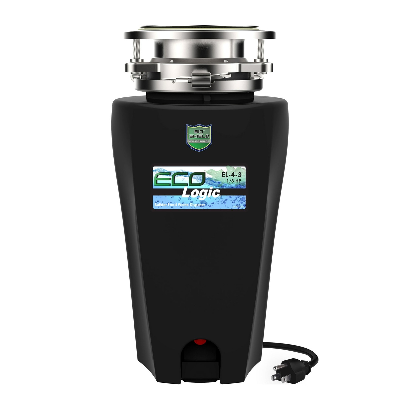 Genuine Eco Logic 1/3 HP Garbage Disposal 10-US-EL-4-3B Quiet Cheap