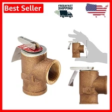 Robust 30 PSI Safety Relief Valve for Boilers - 3/4" Female Threaded Inlet