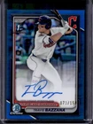 2024 Bowman Draft Travis Bazzana Chrome Auto Blue Refractor 1st #/150 Guardians