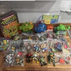 Vintage lot 1980's Teenage Mutant Ninja Turtles TMNT Action Figures vehicles