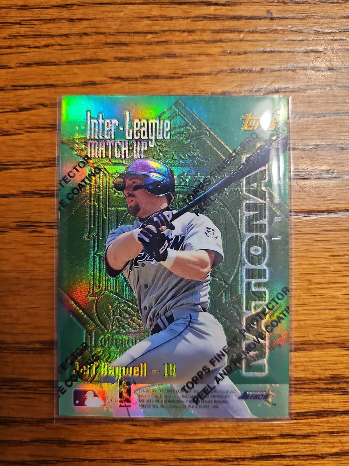 1997 Topps - Inter-League Match-Ups Jeff Bagwell, John Jaha #ILM9 Refractor