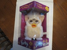 Furby Model 70-800 White and Tan Furby