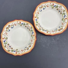 SET OF 2 SUR LA TABLE FRANCESCA Mara 10" INDIVIDUAL PASTA BOWLS No Chips