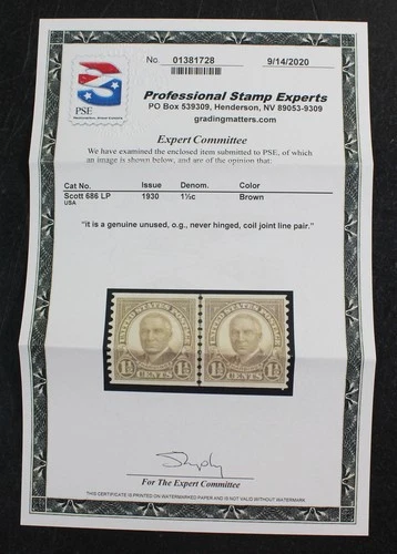 CKStamps: US Stamps Collection Scott#686 Mint NH OG PSE Cert