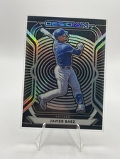 2021 Panini Chronicles #19 Javier Baez Obsidian