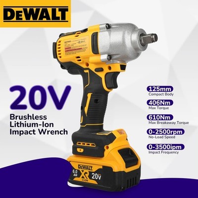 DEWALT DCF900 20V MAX XR Brushless 1/2'' High Torque Impact Wrench (Tol Only)