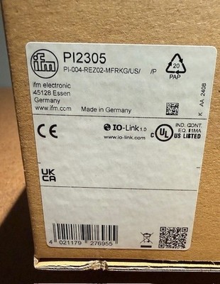 IFM  PI-2305 Flush Pressure Sensor with Display