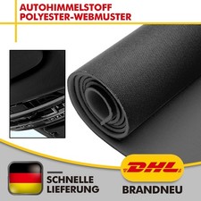 150CM W Autohimmelstoff Himmelstoff Dachhimmel FI-Technic Schwarz mit Schaum 3MM