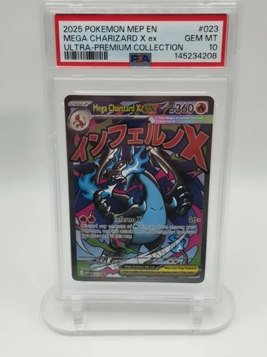 2025 Pokemon Mega Charizard X ex Ultra Premium Collection UPC Promo #023 PSA 10