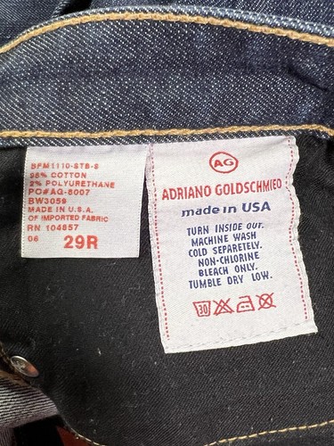AG Adriano Goldschmied The Stilt Cigarette Leg 29 NWOT Dark Denim Jeans New . - Picture 11 of 12