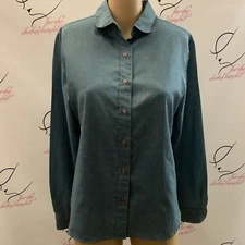 John Meyer.  Size 14.  Long Sleeve Button Up Shirt.  Peter Pan Collar.  B66.