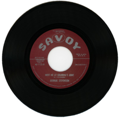 GEORGIE STEVENSON  ''MEET ME AT GRANDMA'S JOINT c/w TEASIN' TAN'' 1954  BLUES