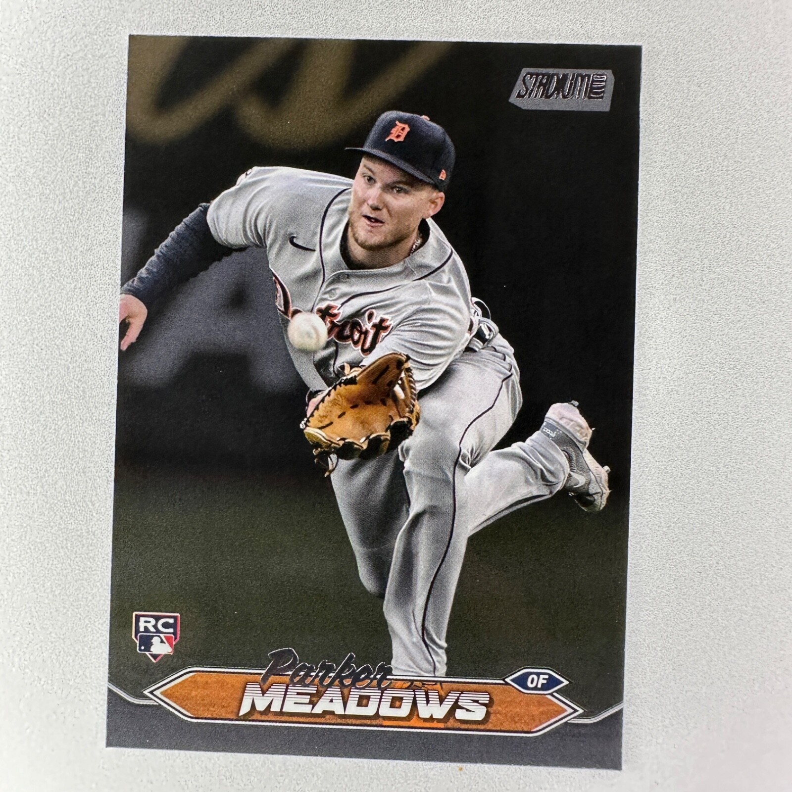 2024 Topps Stadium Club - Parker Meadows RC Black Foil #105 Detroit Tigers