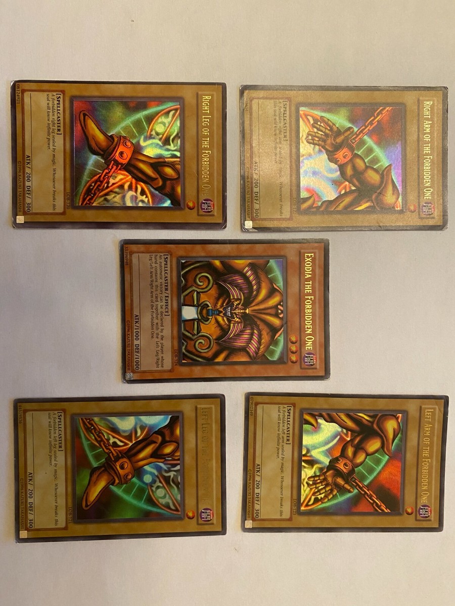 5 Pieces of Exodia Yu-Gi-Oh (LOB120, LOB121, LOB122, LOB123