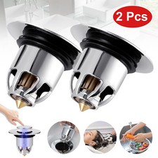 2PCS Bathtub Drain Stopper Bathroom Bath Tub Sink Waste Pop-Up Plug Replacements