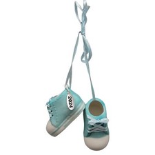 Babys First Christmas Ornament Baby Boy Booties - Blue Baby Shoe - Year Hang ...