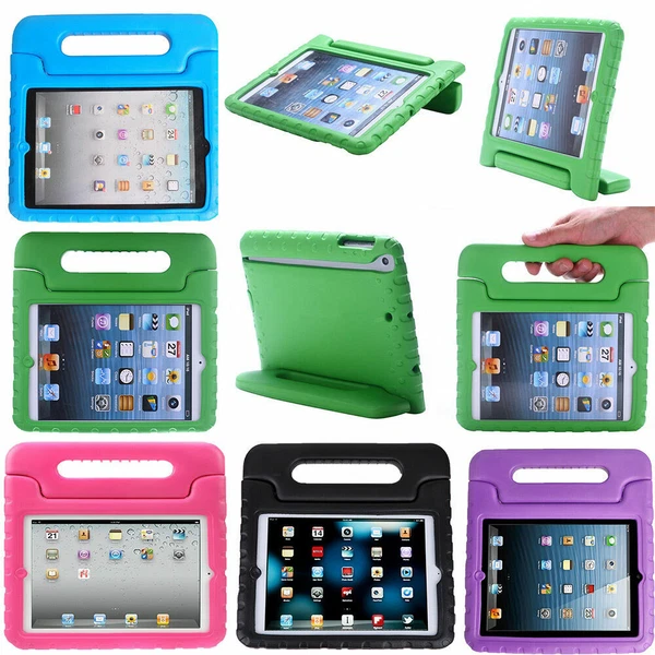 Kids Shock Proof Heavy Duty Foam Case Handle Cover Stand for iPad 2 3 4 5 6 