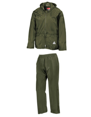 Regenanzug Regenhose Regenjacke Result Wind/ Waterproof Jacket and Trouser Set