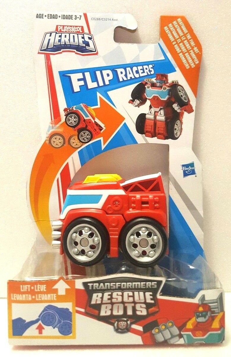 Transformers Rescue Bots Heatwave The Fire Bot Flip Racers NEW Playskool Heroes