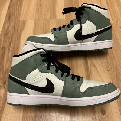 Nike Air Jordan 1 Mid SE Dutch Green CZ0774-300 Size 9M/10.5W EUC