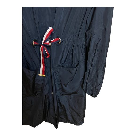 Tommy Hilfiger Global 2 Poncho Raincoat in Navy Size XS NWT. thumbnail 5