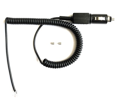 CAR Coiled Power Cord for Beltronics Vector V940 (telephone type) RADAR DETECTOR