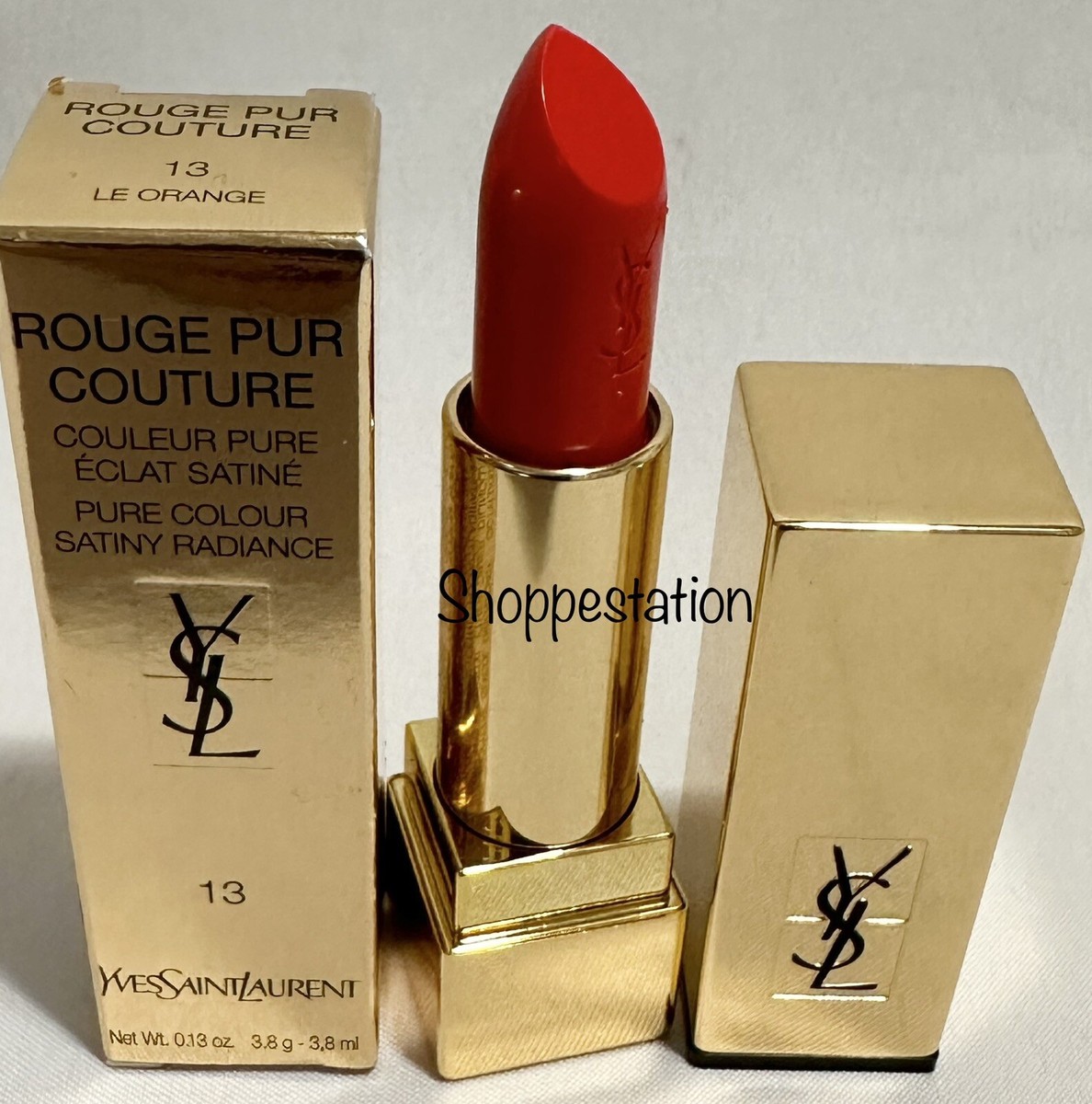 Yves Saint Laurent Rouge Pur Couture Lipstick Shade 13 LE ORANGE