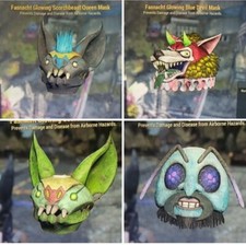 Glowing Blue Devil Honey Bee Scorchbeast Scorchbeast Queen Mask. Xbox