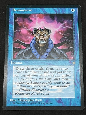 Magic the Gathering MTG Brainstorm Blue Ice Age Common