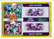 2021 Classics Classic Combos Gold #15 Mark Duper/Dan Marino /75 - Miami Dolphins