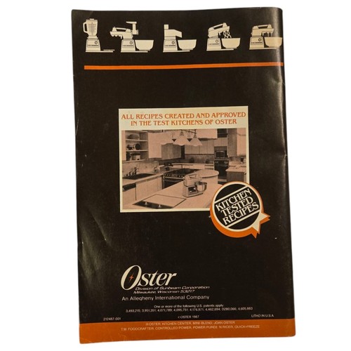 Oster Küchencenter Kochbuch Rezepte Anleitungsheft 1987 Speisenzubereitung - Bild 2 von 15