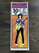 Affiche sérigraphiée Ryan Adams 2017 Victoria & Vancouver par Ivan Minsloff