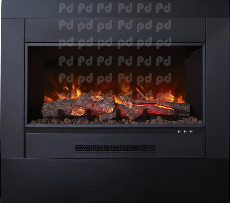 Fotomural Estándar Chimenea Calcomanía Llama Fuego Pared Vinilo Arte Realista Chimenea, e10 Foto 4 de 4