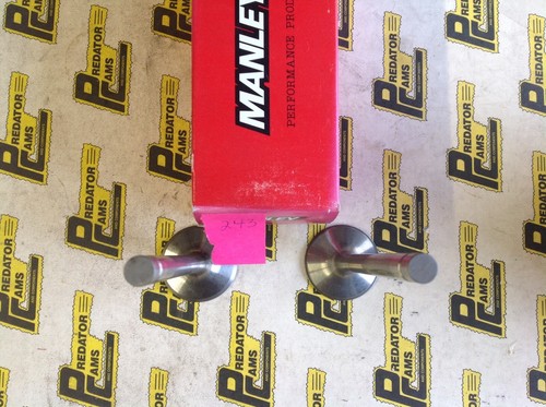 2 Custom Manley Stainless Steel Valves 1.625 HD 5.565 Length .290 Tip - Picture 2 of 3