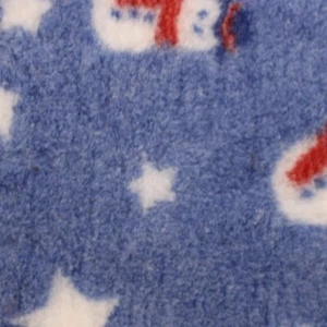 Profleece Dog Bed: Christmas Blue Snowman