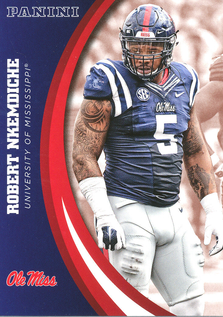 PANINI-COLLEGIATE Robert Nkemdiche RC SEAHAWKS DOLPHINS CARDINALS Ole Miss  REBEL