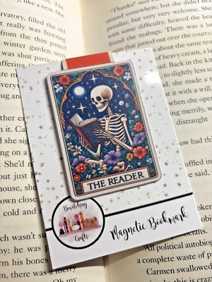 BEWITCHINGLY BOOKISH The Reader Tarot Magnetic Bookmark Book Lover Bookish Gift Planner Journal