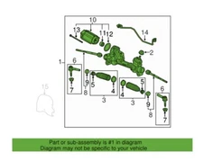 2014 - 2017 GMC Terrain Rack and Pinion 2.4L ONLY 16K Miles OEM 84037522
