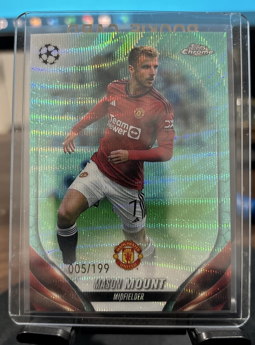 MASON MOUNT TOPPS CHROME 2023-24 SOCCER UEFA WAVE REFRACTOR #005