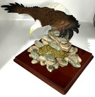 Large Flying Eagle Sculpture Handmade Prestige Designs Munro #011,728 Thailand