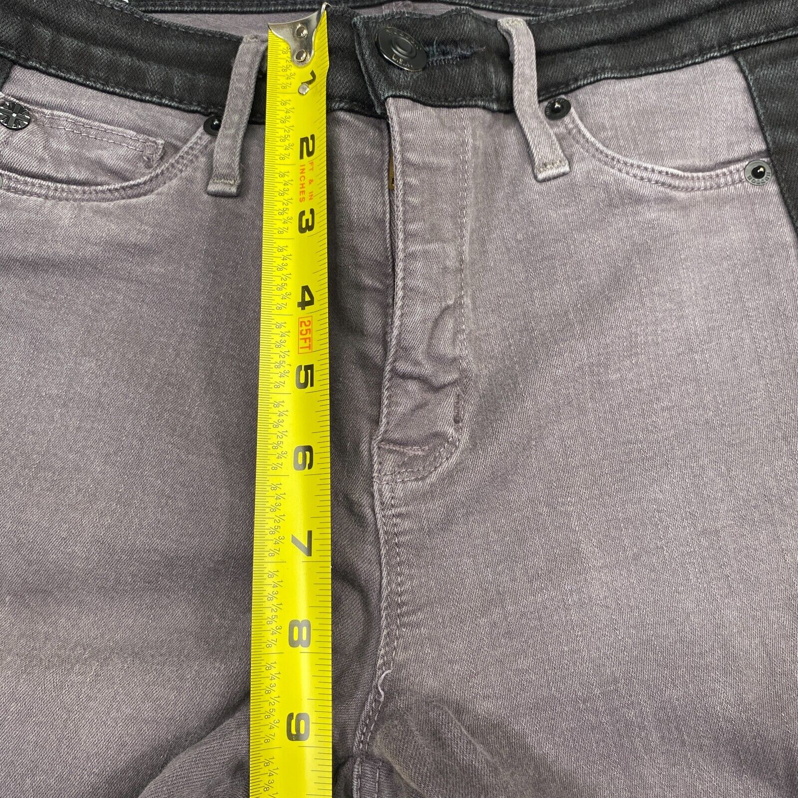 Hudson Womens Jeans Pants 28x29 Skinny Gray Black… - image 14
