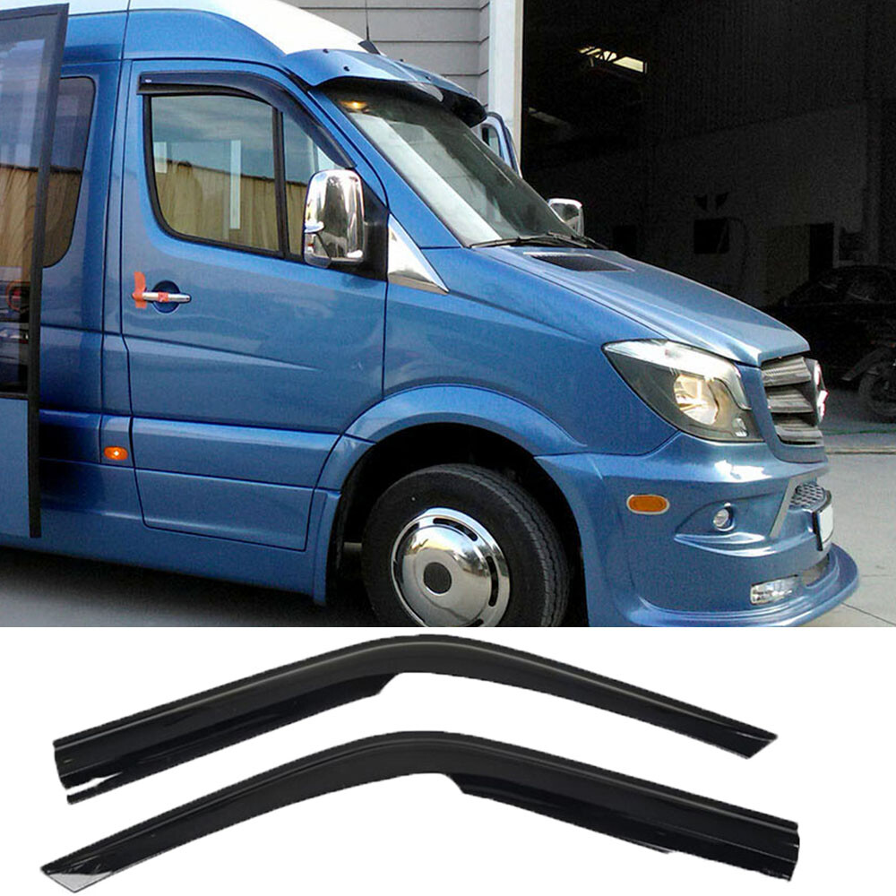 Visera De Ventilación Para Ventana De Dodge/Mercedes Sprinter 2000-2006 – Color Humo, Adhesiva – Protección Contra Lluvia Y Sol