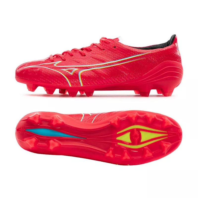 Mizuno Alpha Japan P1GA236064 Coral Mens Football Cleats Shoes