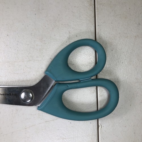 KITCHENAID Stainless Steel KITCHEN SHEARS/SCISSORS w/Comfort Grip Handles TEAL - Picture 3 of 9