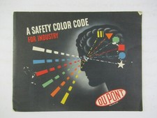 Vintage 1944 WWII Era DuPont Safety Color Code for Industry Booklet