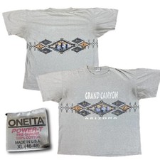 Vintage Arizona Tourist Shirt Adult Size XL Gray 90s Native Feather Tribe