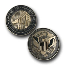 J-015 Ronald Reagan Building Challenge Coin Core Values CBP