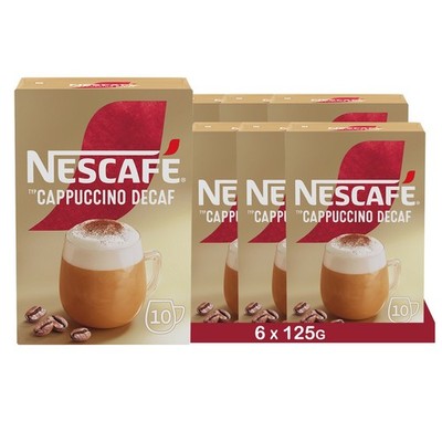 NESCAFÉ Gold Typ Cappuccino Entkoffeiniert - Sticks (6 x 10 x 12,5g)