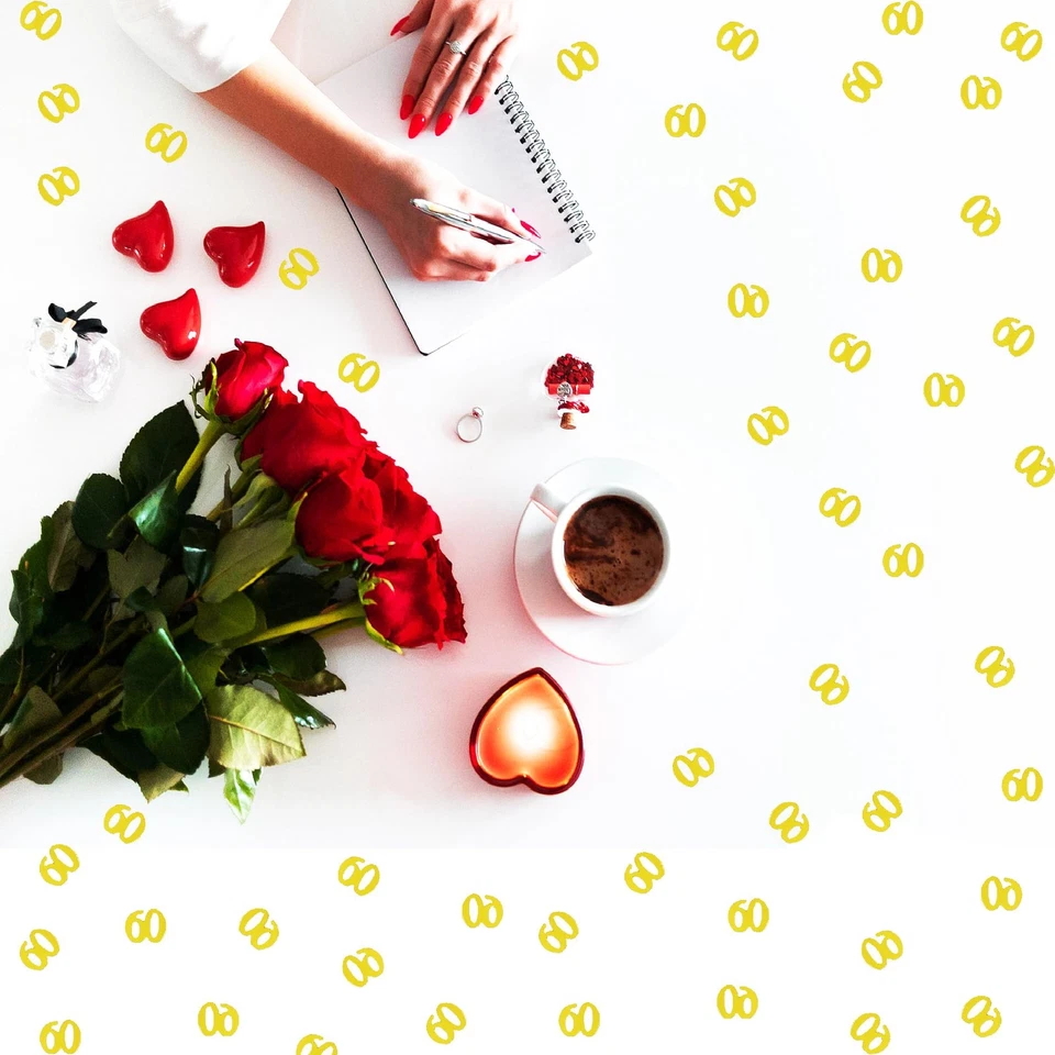 JNSAXMI 60 Confetti Number 60 Sequins 60th Anniversary Table Scatter Gold - Image 4 of 4