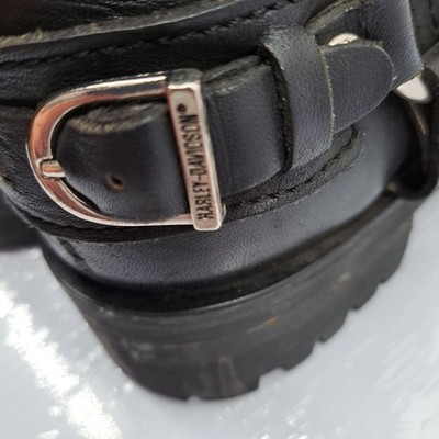 Harley Davidson Mens 8.5D Riding Boots Embroidered Eagle Harness Buckle & O-Ring Harley-Davidson D Boots for Men | eBay main image 4
